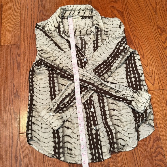 EUC L’Agence Holy Printed Blouse Sz S/P - Picture 7 of 7